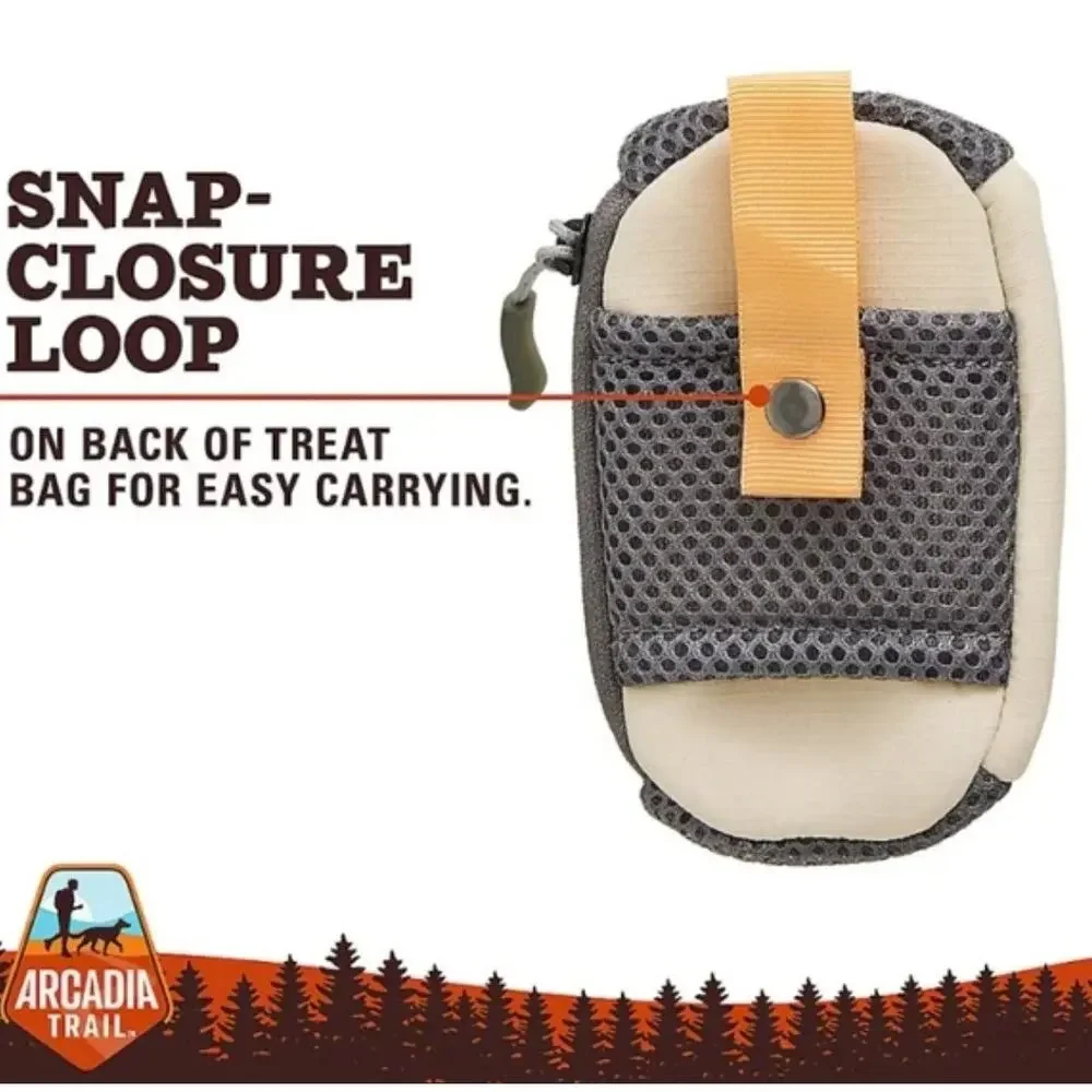 Arcadia Trail Waste Bag Dispenser & Treat Tote Dog Tan Beige‎ New